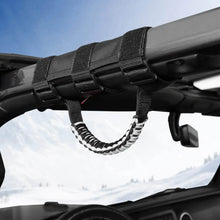 For Jeep Wrangler TJ JK JL & Gladiator JT 2 x Roll Bar Grab Handles Paracord Grip American Flag RT-TCZ