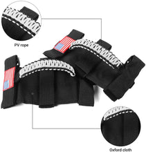 For Jeep Wrangler TJ JK JL & Gladiator JT 2 x Roll Bar Grab Handles Paracord Grip American Flag RT-TCZ