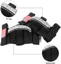 For Jeep Wrangler TJ JK JL & Gladiator JT 2 x Roll Bar Grab Handles Paracord Grip American Flag RT-TCZ