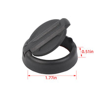 For Jeep Wrangler TJ JK JL & Gladiator JT Car Door Key Jack Cover Trim Cover Black RT-TCZ