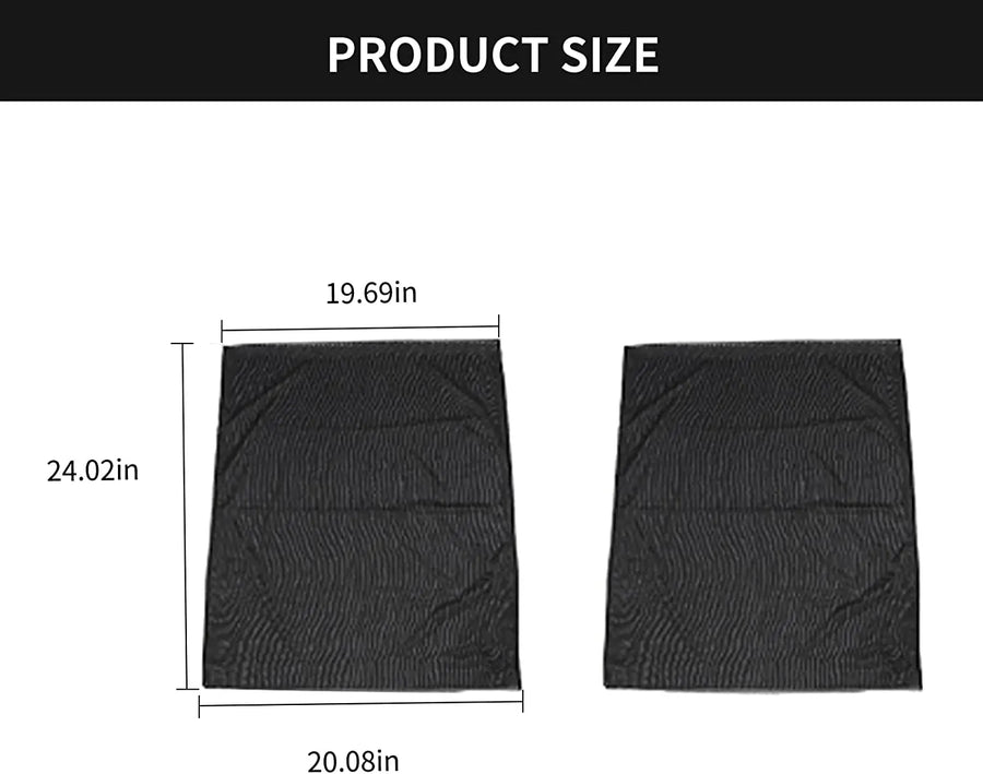 RT-TCZ Front & Rear Window UV Protection Sun Shade Breathable Mesh