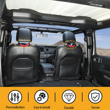 For Jeep Wrangler TJ JK JL & Gladiator JT Paracord Grab Handle Rear Seat Headrest Grip Handle USA Flag RT-TCZ