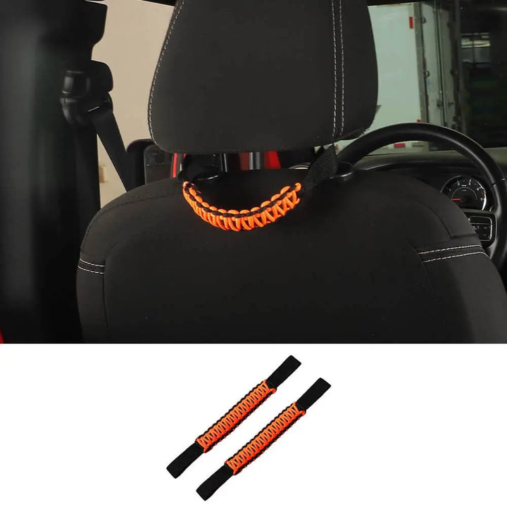 SHINEKA Metal Roll Bar Grab Handles For 2018-2023 Jeep Wrangler JL & Gladiator JT