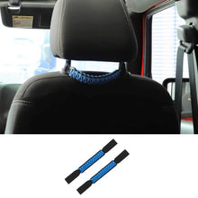 For Jeep Wrangler TJ JL JK JT Headrest Paracord Grab Handles Rear Seat Grip Handles Seat Roll Bars RT-TCZ