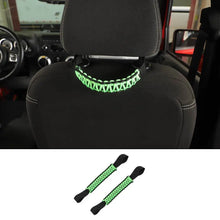 For Jeep Wrangler TJ JL JK JT Headrest Paracord Grab Handles Rear Seat Grip Handles Seat Roll Bars RT-TCZ