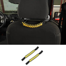 For Jeep Wrangler TJ JL JK JT Headrest Paracord Grab Handles Rear Seat Grip Handles Seat Roll Bars RT-TCZ