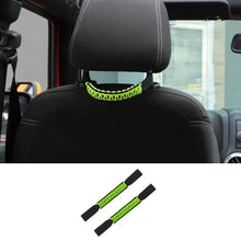 For Jeep Wrangler TJ JL JK JT Headrest Paracord Grab Handles Rear Seat Grip Handles Seat Roll Bars RT-TCZ