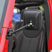 For Jeep Wrangler TJ LJ JK JKU Side Mirrors Quick Release Doors Off Mirrors, Textured Black RT-TCZ