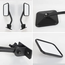 For Jeep Wrangler TJ LJ JK JKU Side Mirrors Quick Release Doors Off Mirrors, Textured Black RT-TCZ