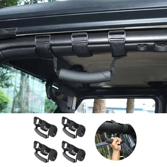 For Jeep Wrangler YJ TJ JK JL JKU 4x Roll Bar Grab Top Handles Grip Wide Oxford RT-TCZ