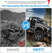 For Jeep Wrangler YJ TJ JK JL JKU 4x Roll Bar Grab Top Handles Grip Wide Oxford RT-TCZ