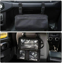 Universal Interior Co-Pilot Grab Bar Storage Bag Cage with Multi-Pockets Organizers for Jeep RT-TCZ