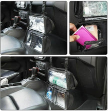 Universal Interior Co-Pilot Grab Bar Storage Bag Cage with Multi-Pockets Organizers for Jeep RT-TCZ