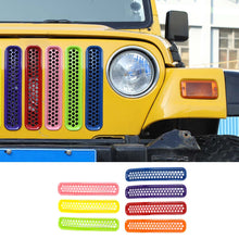 For 1997-2006 Jeep Wrangler TJ Front Grille Inserts Honeycomb Mesh Kit 7pcs/set RT-TCZ