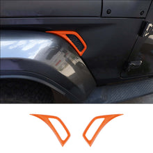 For 2018+ Jeep Wrangler JL  & Gladiator JT  Side Wheel Eyebrow Air Vent Outlet Cover Trim RT-TCZ