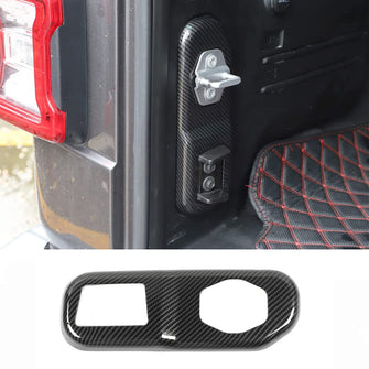 RT-TCZ Rear Trunk Lock Panel Cover Car Interior Decoration Accessories for Jeep Wrangler JL 2018+