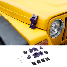 For 1997-2006 Jeep Wrangler TJ Hood Latches Lock Catch Cover Kit RT-TCZ