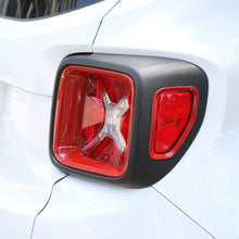 RT-TCZ 4 x Rear Tail Light Lamp Cover Frame Decor Trim For Jeep Renegade 2016+