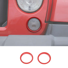 For 2007-2017 Jeep Wrangler JK JKU Front Turn Signal Light Cover Trim Ring Bezel RT-TCZ