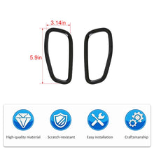 For 2016+ Jeep Renegade Front Side Fender Light Lamp Cover Trim Black RT-TCZ