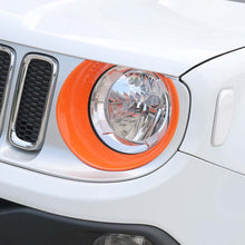 RT-TCZ Front Fog Light Covers Headlight Trim Accessories for 2015-2020 Jeep Renegade