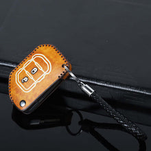 For Jeep Wrangler JL 2018+ Leather Car Remote Key Fob Case Holder Cover