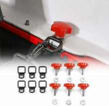 For 2007+ Jeep Wrangler JK JL TJ 4 door Hardtop Thumb Screws Quick Removal Hardtop Bolts with 6 Tie Down Anchors RT-TCZ