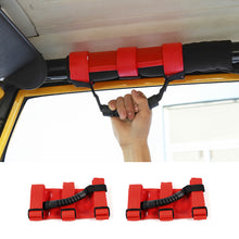 RT-TCZ Roll Bar Grab Handles Grip Handle Accessories For Jeep Wrangler YJ TJ JK JL & Gladiator JT Red