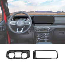 For Jeep Wrangler JL/Gladiator JT 2024+ 2x Dashboard Trim+Navigation Panel Cover Kit