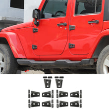 For 2007-2017 Jeep Wrangler JK JKU 4-Door Hood & Door Hinge Cover Trim RT-TCZ