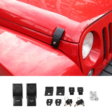 For Jeep Wrangler JK JL Gladiator JT Hood Latches Locking Catch Kit Aluminum Alloy RT-TCZ