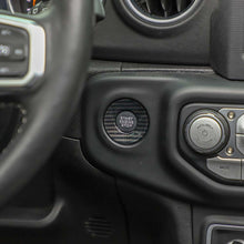 RT-TCZ Engine Start Stop Sticker Trim for Jeep Wrangler JL JLU 2018+ & Gladiator 2020+ Start Button Badge Cover