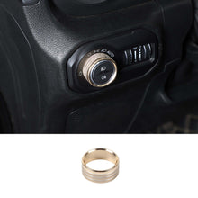 For 2018+ Jeep Wrangler JL JLU Headlight Switch Knob Ring Trim Red RT-TCZ