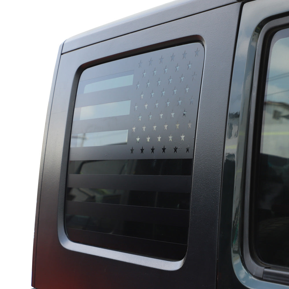 RT-TCZ For Jeep Wrangler JK JKU 2007-2010 Rear Window American Flags ...