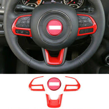 For Jeep Renegade 2015+ & Compass 2017+ 4x Steering Wheel Frame Trim Decor Cover RT-TCZ