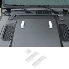 For 2018+ Jeep Wrangler JL Engine Hood Bra Trim & Rear Wiper Nozzle Trim Cover 3Pcs RT-TCZ