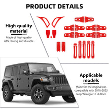 For 2018+ Jeep Wrangler JLU 4Doors 22PCS Exterior Trim Kit Cover Decoration Trim RT-TCZ
