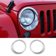 For 2007-2017 Jeep Wrangler JK JKU Headlight Cover Trim Bezels RT-TCZ