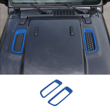 For 2018+ Jeep Wrangler JL JLU Hood Engine Bonnet Air Vent Outlet Cover Trim RT-TCZ