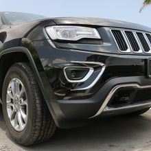 For 2014-2016 Jeep Grand Cherokee Exterior Front Fog Light Strip Decor Trim Chrome RT-TCZ