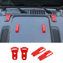 For 2018+ Jeep Wrangler JL JLU Gladiator JT Engine Hood Hinge & Hood Decoration Cover Trim RT-TCZ