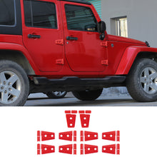 For 2007-2017 Jeep Wrangler JK JKU 4-Door Hood & Door Hinge Cover Trim RT-TCZ