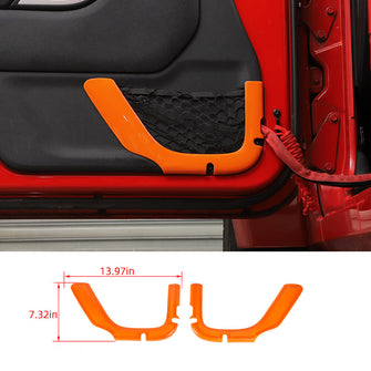 For 2011-2017 Jeep Wrangler JK 2Door Car Inner Door Net Bag Frame Trim RT-TCZ