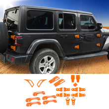 For 2018+ Jeep Wrangler JLU 4Doors 22PCS Exterior Trim Kit Cover Decoration Trim RT-TCZ