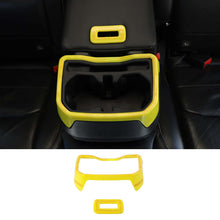 For 2018+ Jeep Wrangler JL JLU Rear Water Cup Holder Decor Cover Seat Armrest Trim RT-TCZ