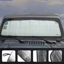 For Jeep Wrangler JL JLU 2018+ & Gladiator JT 2020+ Front Window Windshield Shade Visor