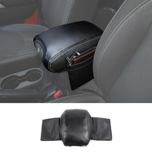 For Jeep Wrangler JK 11-17 Center Armrest Box Cover Leather Pad with Storage Bag