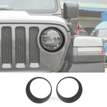 For 2018-2023 Jeep Wrangler JL & Gladiator JT Front Headlight Lamp Cover Trim Ring RT-TCZ