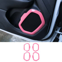 For 2016+ Jeep Renegade 4x Car Door Sound Speaker Audio Ring Cover Frame Trim RT-TCZ