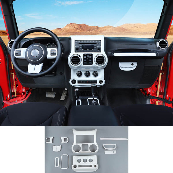 Red Interior Decor Trim Cover Kit for Jeep Wrangler 2011-2017 from Weathers  Auto Supply